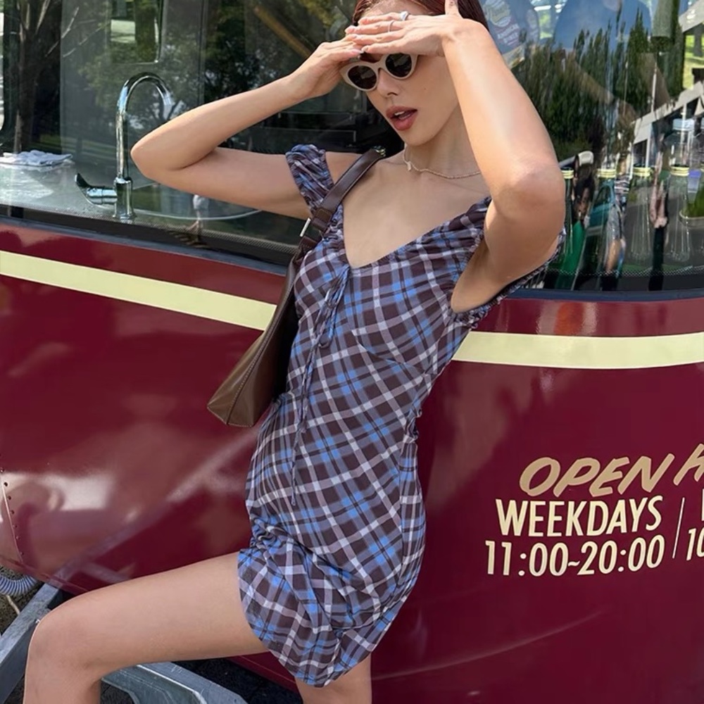 Cute Blue mini dress